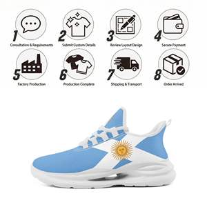 Chaussures de sport à lacets personnalisées <span class=keywords><strong>avec</strong></span> nom d'équipe imprimé sur demande, fabrication directe usine, OEM ODM, baskets personnalisées pour fans FN079-26027048-3 - Product Image 4