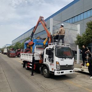 चीन ओएम 6-टन नॉक बूम ट्रक क्रेन + लकड़ी हड़पने वाली थोक कीमत - Product Image 1