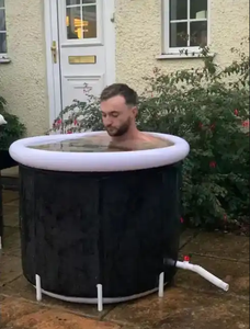 Baignoire <span class=keywords><strong>pliable</strong></span> portable pour adultes, spa en tissu de nylon épais et baignoire à glace, conception autoportante - Product Image 4