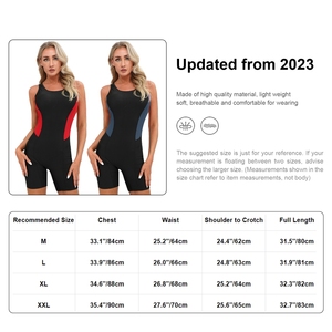 Traje de baño de una pieza para mujer, mono elástico para natación, traje de baño para piscina, playa, surf, buceo, entrenamiento, juego, vacaciones - Product Image 6