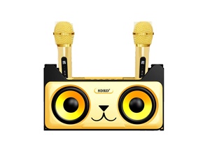 Altavoz Karaoke Inalámbrico Portátil con Doble Micrófono, Altavoz con <span class=keywords><strong>Sonido</strong></span> Estéreo para KTV Familiar y Entretenimiento en Fiestas - Product Image 2