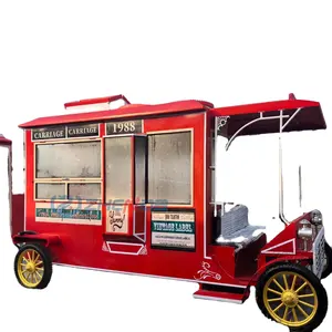 Penjualan langsung pabrik truk makanan minuman kualitas tinggi Hamburger kopi es krim kereta makanan