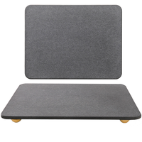 Tapis en Diatomite Absorbant Instantané Écologique Résistant à la Chaleur Séchage Rapide Antidérapant Lavable en Machine Minimaliste Rectangulaire