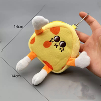 Nouveau style, porte-monnaie en peluche personnalisé, série de fruits de dessin animé, capybara, sac à main, pendentif, rangement de pièces de monnaie pour enfants, cadeau de vacances
