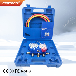 VMG-2 HVAC Manometer Set mit Schläuchen für <span class=keywords><strong>R22</strong></span> R134a R410A Zweifachdruck Klimaanlagen Werkzeug - Product Image 1