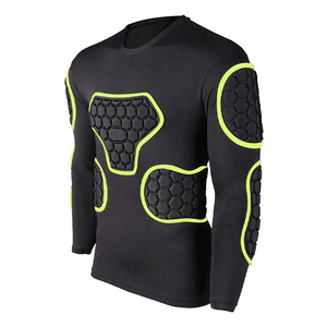 Nieuw Ontwerp Beschermende Voetbal Training Uniform Mouw Voetbal Keeper Top Polyester Uniform Kleurrijke Korte Mouw Slijtage - Product Image 4