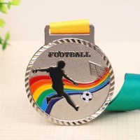 Médaille vierge personnalisée or argent cuivre Sublimation blancs métal graver Football Football Sports Marathon Run médailles