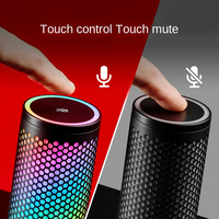 Microfono Professionale HyperX Quadcast2S per E-Sports con Illuminazione RGB, 2 Microfoni USB Cardioide Lavalier per Streaming Live, Plug and Play