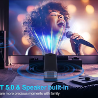 Projecteur HY320 Full HD LED en promotion, mini projecteur intelligent Android portable pour le cinéma maison et les voyages en extérieur