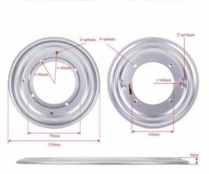 Quincaillerie d'ameublement en gros Plateau tournant Lazy Susan Plaque pivotante robuste Plaque pivotante carrée en métal à 360 degrés - Product Image 2