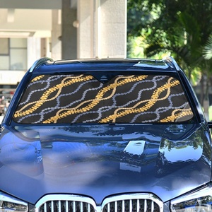 Hawaii Island Outdoor Summer Foldable UV Protection Custom Design Roller Front Windshield Car Sunshade for <b>Window</b> <b>Cover</b> - Product Image 2