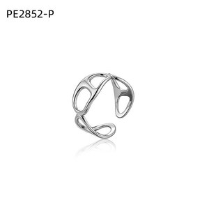 Amy Amy Geometric <b>Cuff</b> Earring <b>Silver</b> Plated Alloy Women's Party Trendy Fashion Jewelry PE2852 - Product Image 1
