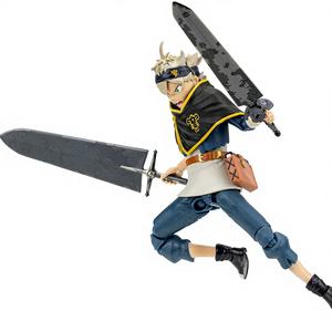 Figura de PVC de 6.5 Pulgadas de <span class=keywords><strong>Asta</strong></span> de Total <span class=keywords><strong>Anime</strong></span> con Caras Intercambiables y Accesorios de Espada con Manos Alternativas - Product Image 1