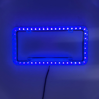 Cadre de plaque d'immatriculation à LED phosphorescente personnalisé et coloré, porte-plaque standard USA, cadre de plaque d'immatriculation pour voitures