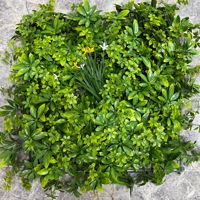 Panneau mural vert artificiel naturel mixte avec lys calla et fougère pour décoration de salon et fond photo de mariage