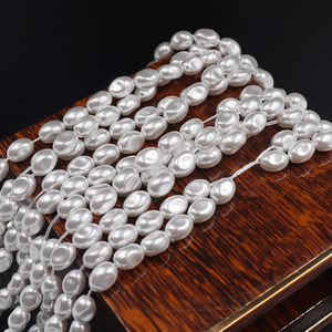Nouvel Arrivage Perles en Verre Imitation Nacre Baroque Ovale <span class=keywords><strong>6</strong></span>*7mm de Haute Qualité, Perles Irrégulières en Vrac <span class=keywords><strong>pour</strong></span> Bijoux DIY - Product Image 3
