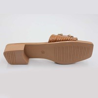 Mules d'été de luxe pour femme, nouveau design unique, sandales à talon, chaussures tendance et durables