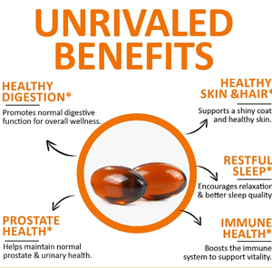 ハーブエキスソフトジェルパンプキンシードオイルプラスチック容器入りビタミン & サプリメントカプセルパンプキンシードオイル2-in-1ソフトジェル - Product Image 2