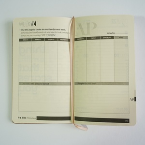 Planificateur d'<span class=keywords><strong>action</strong></span> de luxe en or rose 131*208mm taille A5 Logo personnalisé cahier à couverture rigide en cuir Pu reliure à coudre stationnaire avec sangle - Product Image 5