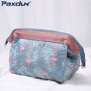 Big Cheap Travel Felt Make-up <b>Bag</b> Logo Custom Foldable Canvas Mesh Make up Clear Kits <b>Bag</b> Organizer - Product Image 2