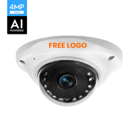 4MP Mini POE IP métal dôme intérieur CCTV caméra de sécurité IR ascenseur AI système de détection Seetong CMOS pour ascenseur ascenseur sécurité