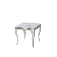 Ensemble de 3 tables basses de luxe modernes 2026, design marbre en verre trempé avec pieds en acier inoxydable – Nouveauté très demandée
