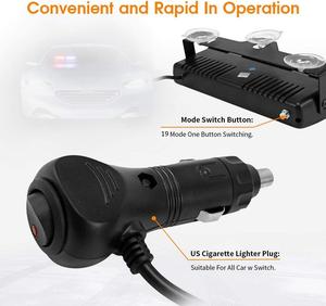 Accessoires de voiture de fabrication <span class=keywords><strong>d</strong></span>'éclairage de voiture de chine, ventouse de pare-brise à 16 LED, lumière <span class=keywords><strong>d</strong></span>'avertissement <span class=keywords><strong>d</strong></span>'urgence stroboscopique pour les ambulances - Product Image 6