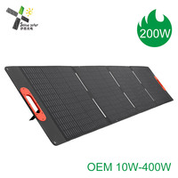 Laminage d'une seule pièce Kit de chargeur solaire étanche 100W Portable ETFE Panneau solaire pliant pour camping 200W 300W Options d'alimentation