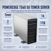 Server Menara T560 T420 T430 T440 T550 T620 T630 T640 SATA HDD PCIe Cloud Mail Backup Chassis Network