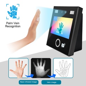 Lecteur de veine palmaire 4G WiFi 4,3 pouces avec reconnaissance faciale et empreinte digitale, vision nocturne, machine de pointage des heures avec batterie de secours - Product Image 2