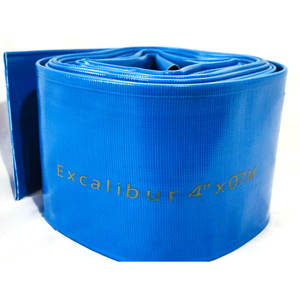 Manguera de agua plana de PVC de alta presión de <span class=keywords><strong>6</strong></span> pulgadas para sistema de riego y goteo agrícola 8Bar Flexibilidad - Product Image 1