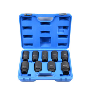 XCTOOL 9-Piece Socket <b>Set</b> 28-38mm Hex Alloy Steel For Car Repair <b>Tools</b> - Product Image 3