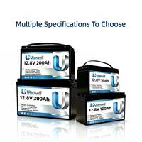 Batterie au lithium solaire 24V 12V 100Ah 200Ah 300Ah 400Ah à décharge profonde, Lithium Fer LifePo4, pack de batteries au lithium 12V, stock UE Pologne