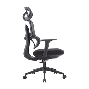 <span class=keywords><strong>Chaise</strong></span> <span class=keywords><strong>de</strong></span> <span class=keywords><strong>bureau</strong></span> pivotante multifonctionnelle avec dossier moyen réglable en hauteur, appui-tête rotatif, accoudoirs et tissu en maille pour ordinateur <span class=keywords><strong>de</strong></span> direction - Product Image 3