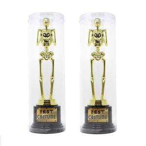 Carte tête de mort pour Halloween, 1 pièce, coffret squelette, pour fête tête de mort, cadeaux en or - Product Image 3