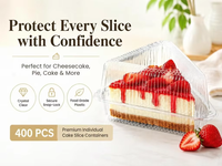 Boîte à gâteau triangulaire alimentaire, boîte à mousse en plastique PET transparent, emballage pour cheesecake adapté au stockage de desserts réfrigérés