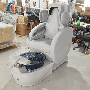 안락 의자 발 마사지 의자 페디큐어 새로운 스파 전기 마그네틱 제트 페디큐어 및 싱크대가있는 매니큐어 의자 - Product Image 3