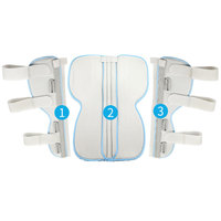 Attelle de jambe complète à trois panneaux post-chirurgie, immobilisateur de genou, attelle de jambe pour fracture, immobilisation de l'arthrite, protection