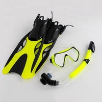 Équipement de plongée sous-marine en silicone personnalisé OEM masque de plongée avec palmes de plongée ensemble de tuba