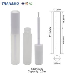 Tubes de gloss à lèvres, logo personnalisé, gloss à lèvres rond, contenant transparent, flacon de baume à lèvres, emballage, tube en plastique - Product Image 2