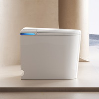 WC intelligent intégré de luxe européen 2026, toilette électrique carrée en céramique, drainage en S, multifonction, pour salle de bain d'hôtel
