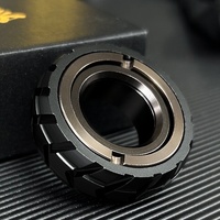Jouet anti-stress transfrontalier, gadget, anneau en acier inoxydable, jouet EDC, vente en gros, spinner de doigt Pop-pop Coin, boîte fenêtrée