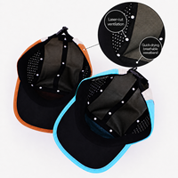 Casquette de course légère en nylon à 5 panneaux DYMF pour le camping, la randonnée et l'alpinisme, avec logo personnalisé