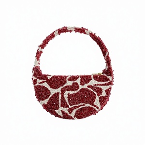 Pochette de soirée perlée en acrylique, sac à bandoulière avec chaîne pour mariage, anniversaire, cadeau - Product Image 1