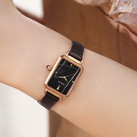 Montre pour femmes avec bracelet en cuir, cadran en marbre, mouvement japonais Miyota à quartz, marque OEM, prix compétitif