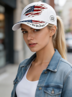 Gorra de Béisbol Vintage con Diseño de Bandera Americana, 6 Paneles, Logotipo Personalizado, Venta al Por Mayor, MOQ Bajo, Gorras Patrióticas