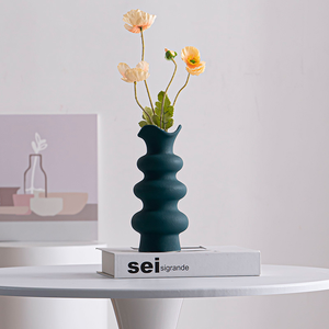 Décoration de jardin créative en céramique colorée vase à fleurs sèches <span class=keywords><strong>eau</strong></span> fleurs surélevées table salon décoration florale - Product Image 2