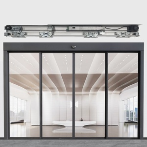 Abridor deslizante eléctrico ultrasilencioso comercial Sistema de operador de vidrio deslizante automático Puerta de fotocélula con sensor - Product Image 1