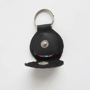 Supporto per plettro per chitarra in pelle all'ingrosso accessori per chitarra a forma di portachiavi supporto per plettro per chitarra - Product Image 5