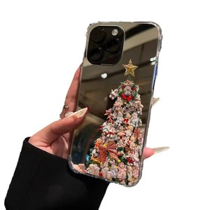 Ốp điện thoại <span class=keywords><strong>iPhone</strong></span> trong suốt in hình nhân vật hoạt hình dễ thương Giáng sinh, ốp điện thoại <span class=keywords><strong>iPhone</strong></span> 17, ốp điện thoại gương, cặp đôi mới - Product Image 6